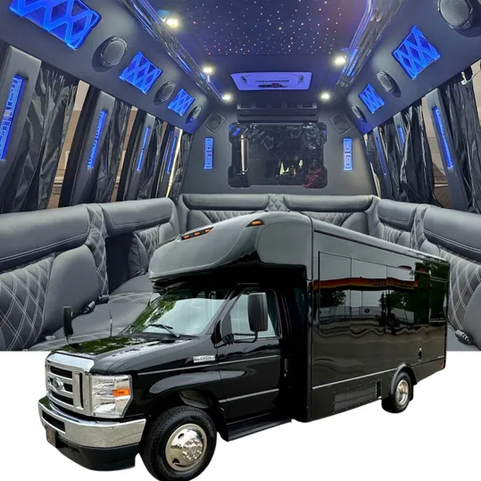 18 Passenger Limousine Bus 18 Passenger Limousine Bus for party bus rental for booking
