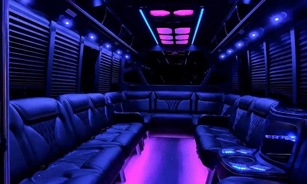 26 Passenger Party Bus (white) for booking