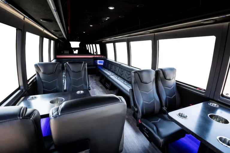 24 Passenger Limousine Bus for party bus rental, pic 2
