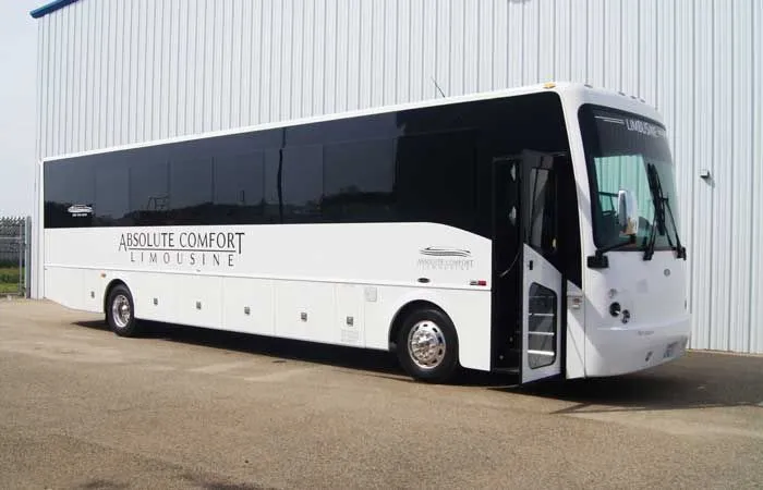 40 Passenger Limousine Bus for party bus rental for booking