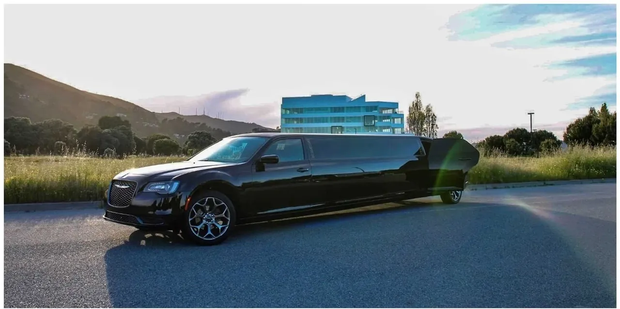 Chrysler 300 Limousine (black) for party bus rental for booking