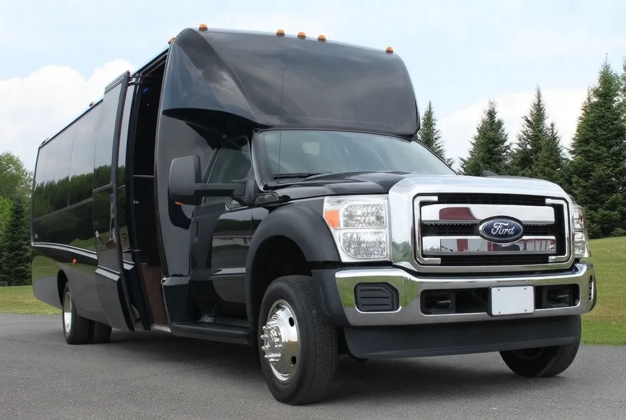 Ford F550 Party Bus Limousine Ford F550 Party Bus Limousine (black) for booking
