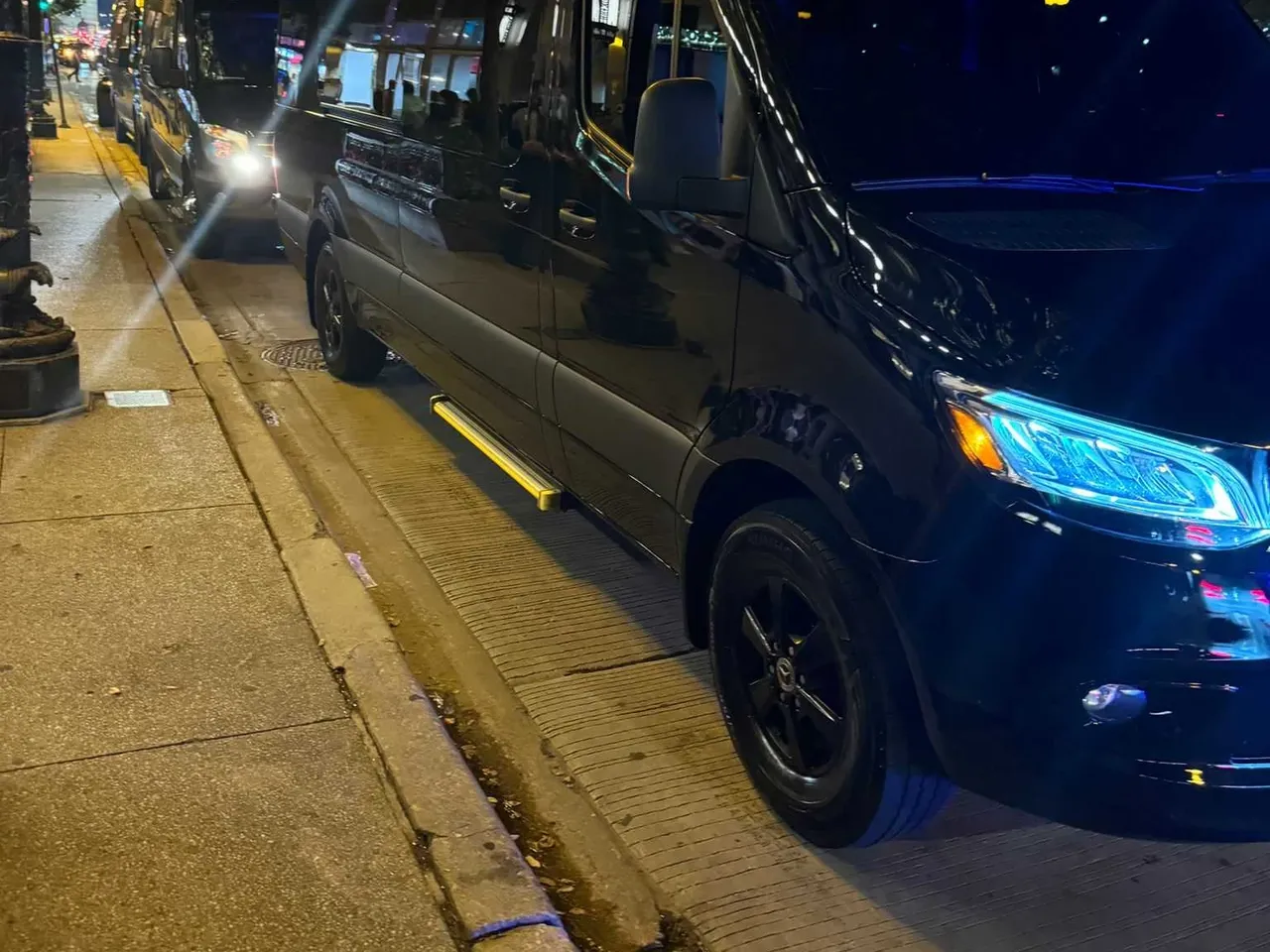 Mercedes-Benz Executive Sprinter Mercedes-Benz Executive Sprinter (black) for party bus rental for booking