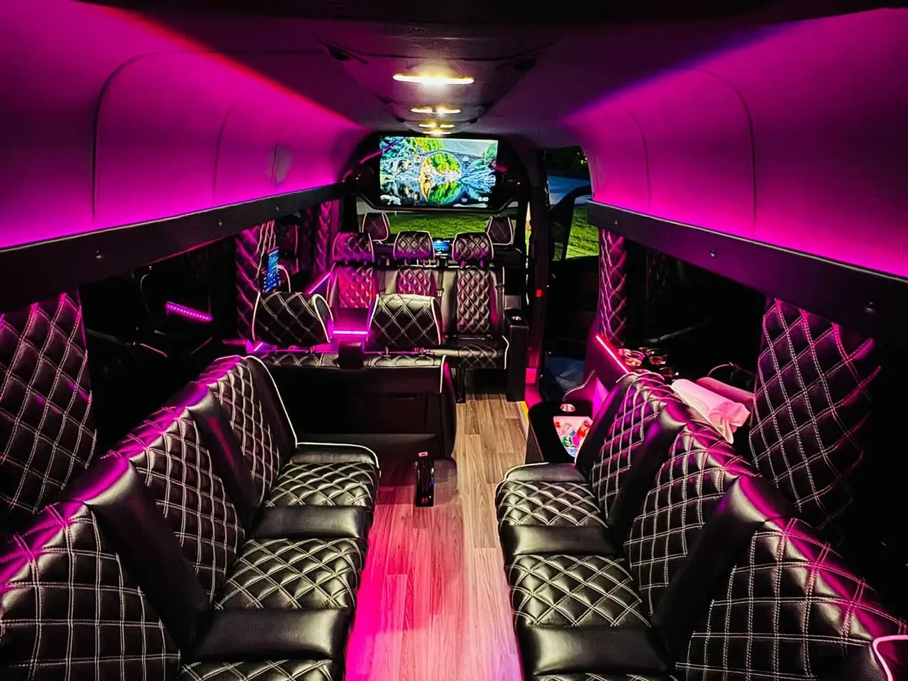Mercedes-Benz Executive Sprinter (black) for party bus rental, pic 4