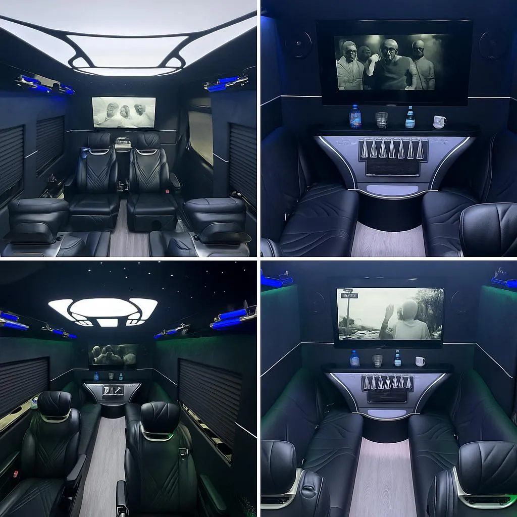 Mercedes-Benz Party Limousine Sprinter Mercedes-Benz Party Limousine Sprinter for party bus rental for booking