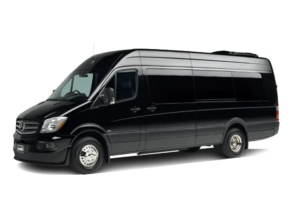 Mercedes-Benz Sprinter Limousine for party bus rental for booking