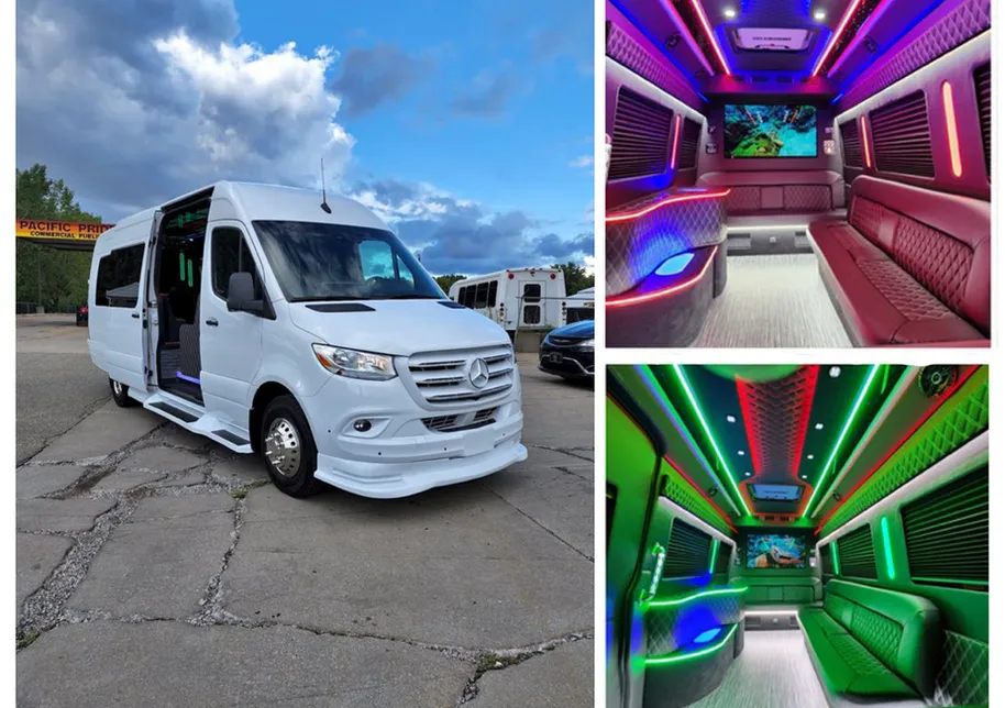 Mercedes-Benz Sprinter Party Bus Mercedes-Benz Sprinter Party Bus for booking