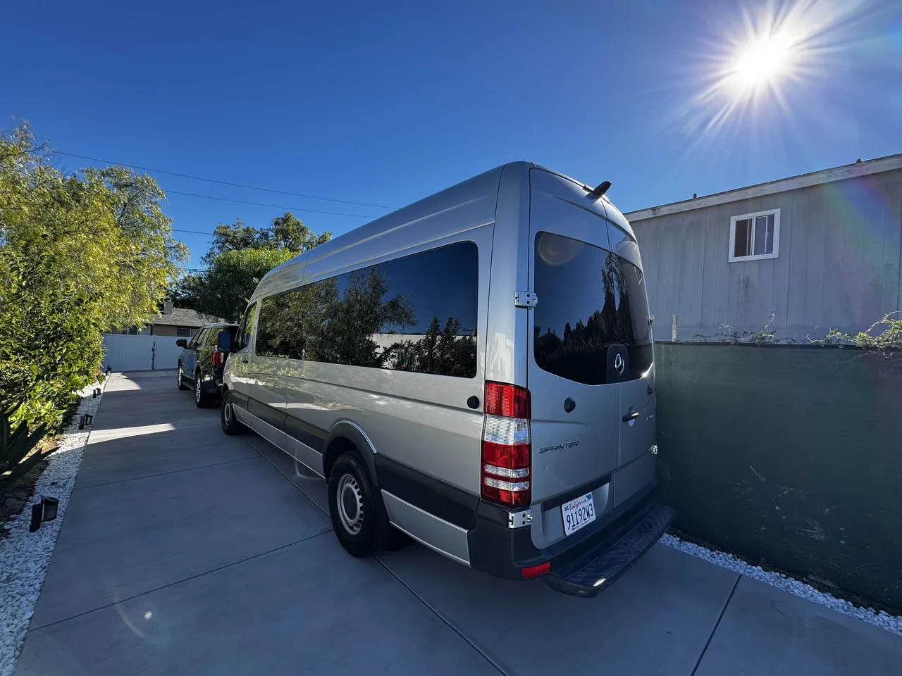 Mercedes-Benz Sprinter Party Limousine Bus (silver) for party bus rental, pic 2
