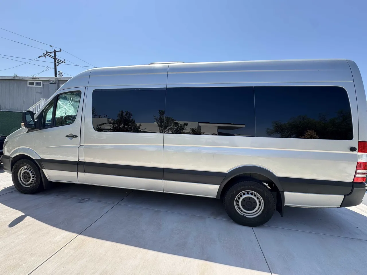 Mercedes-Benz Sprinter Party Limousine Bus (silver) for party bus rental, pic 7