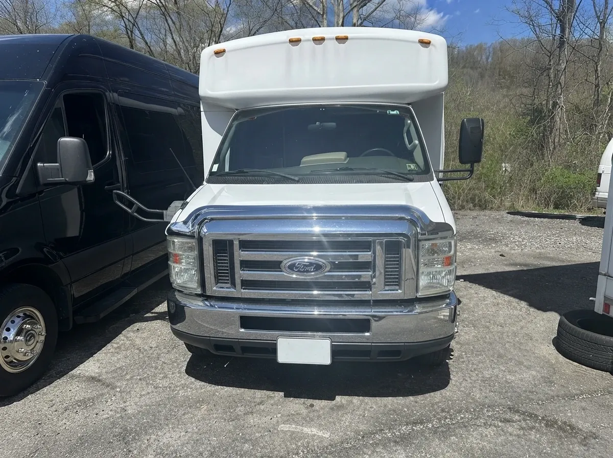 18 Passenger Party Bus (white) for booking