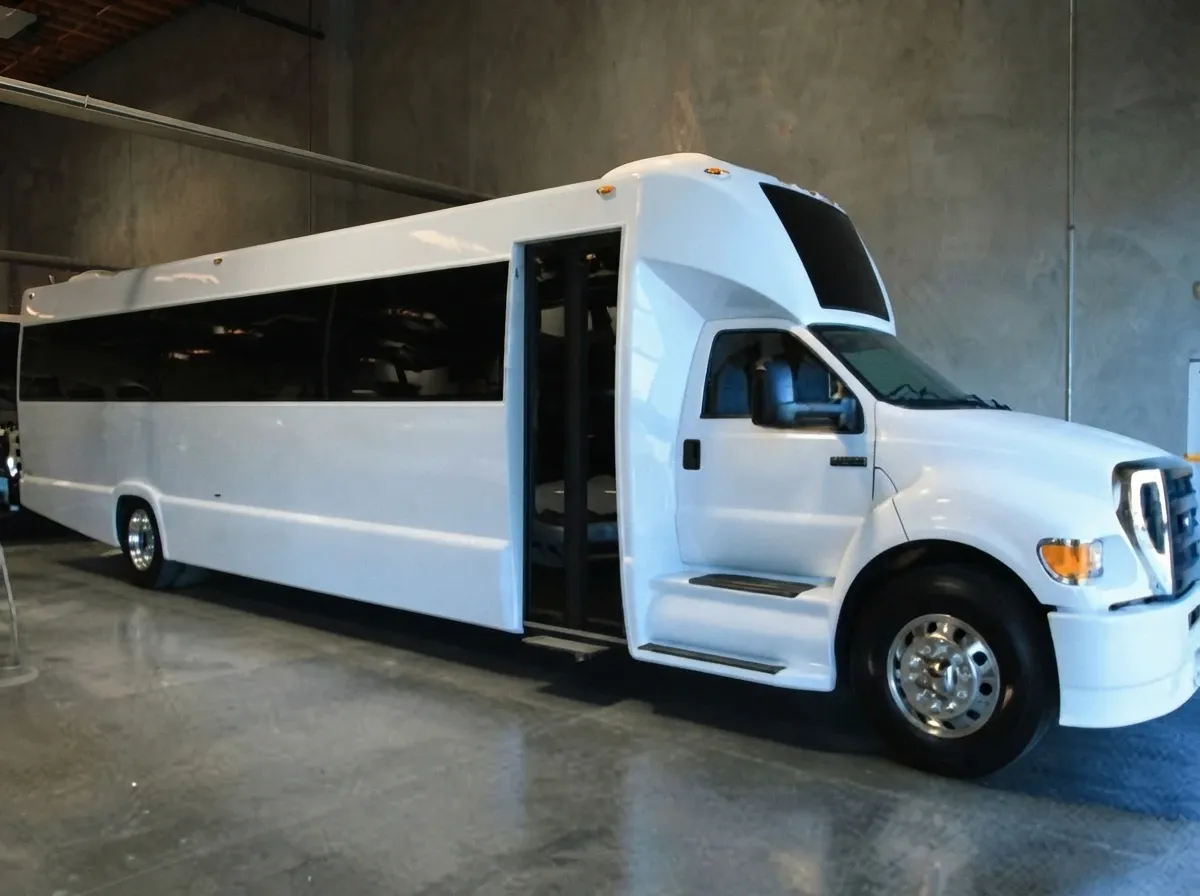 White 40 Passenger Party Bus 40 Passenger Party Bus (white) for booking