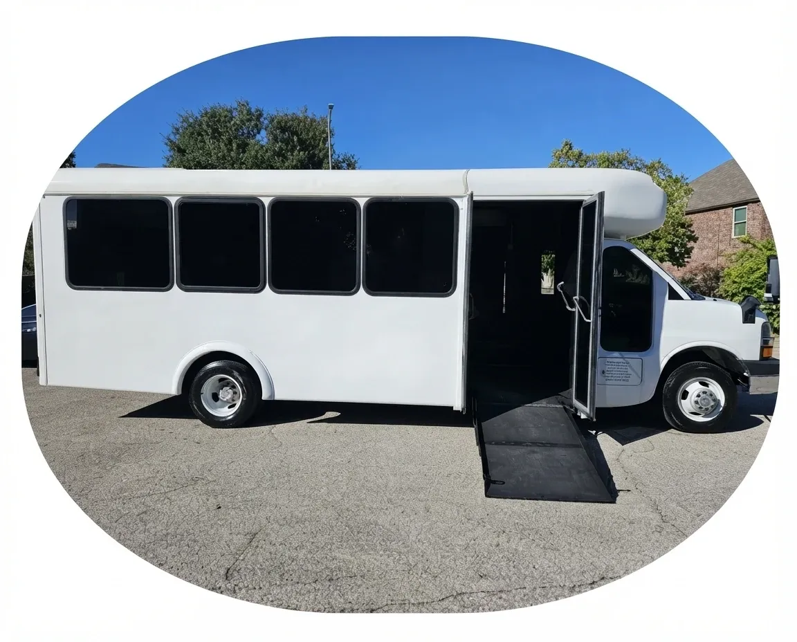 Party Time Bus (white) for party bus rental, pic 2