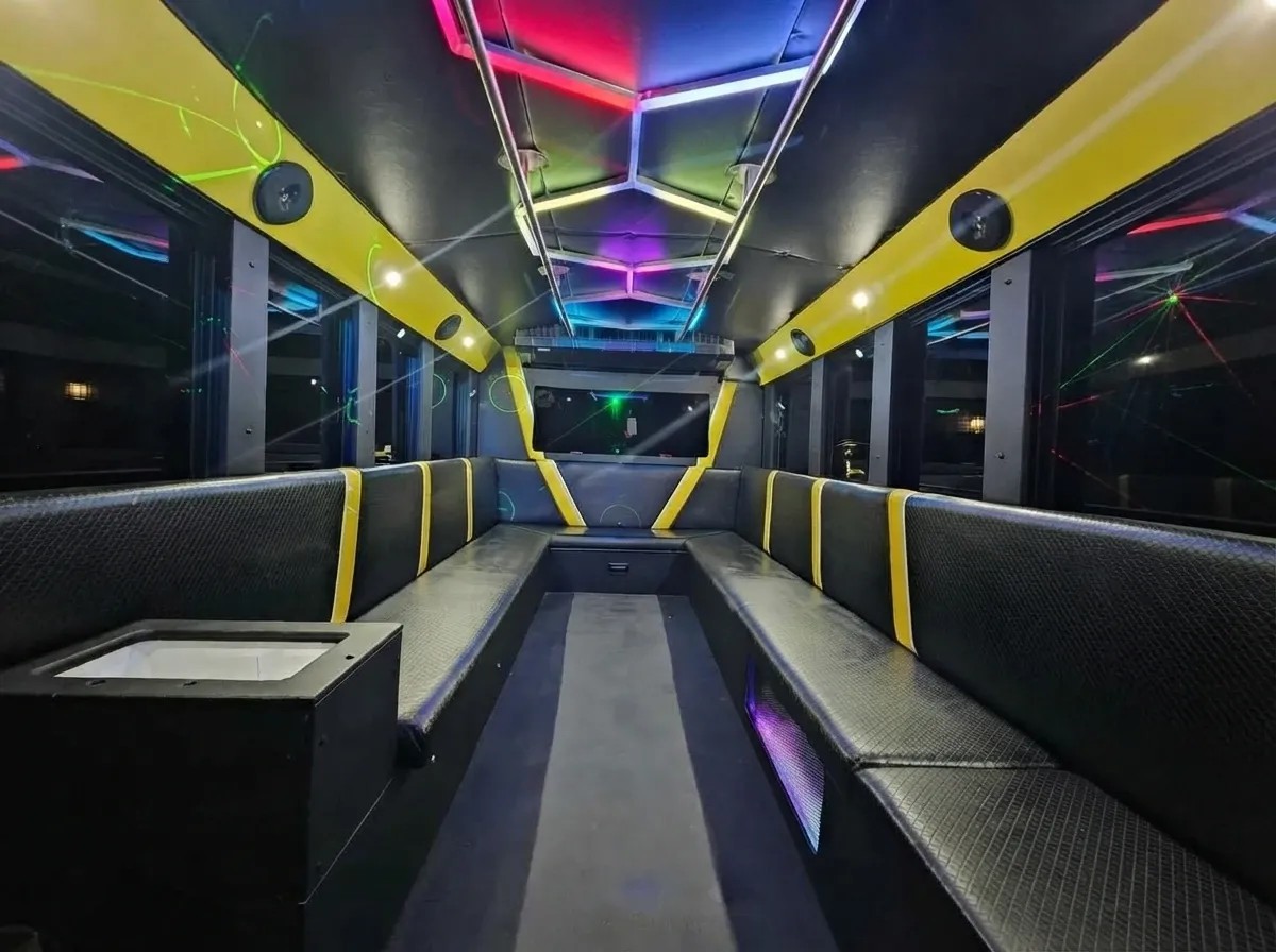 Party Time Bus (white) for party bus rental, pic 3