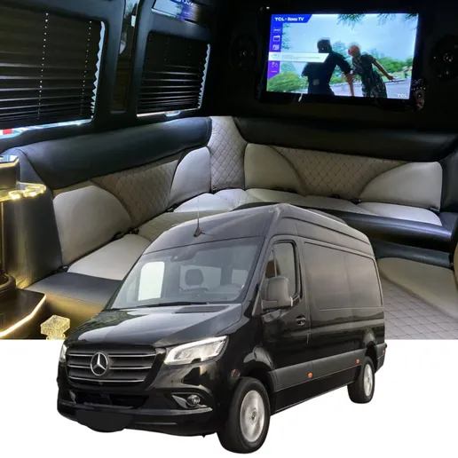 Sprinter Limousine Van Sprinter Limousine Van for party bus rental for booking