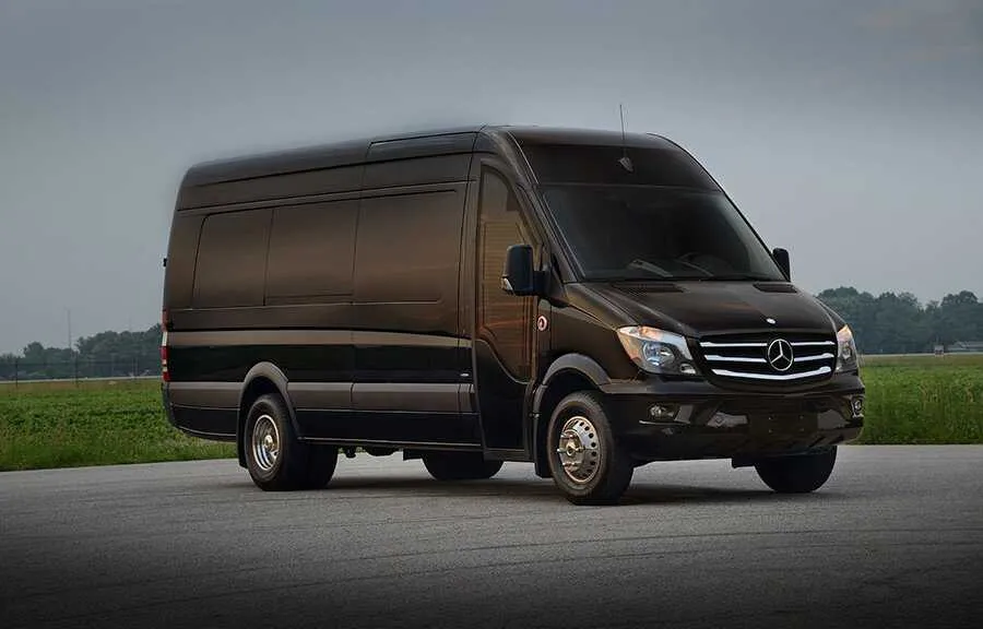12 Passenger Mercedes-Benz Party Bus 12 Passenger Mercedes-Benz Party Bus (black) for booking