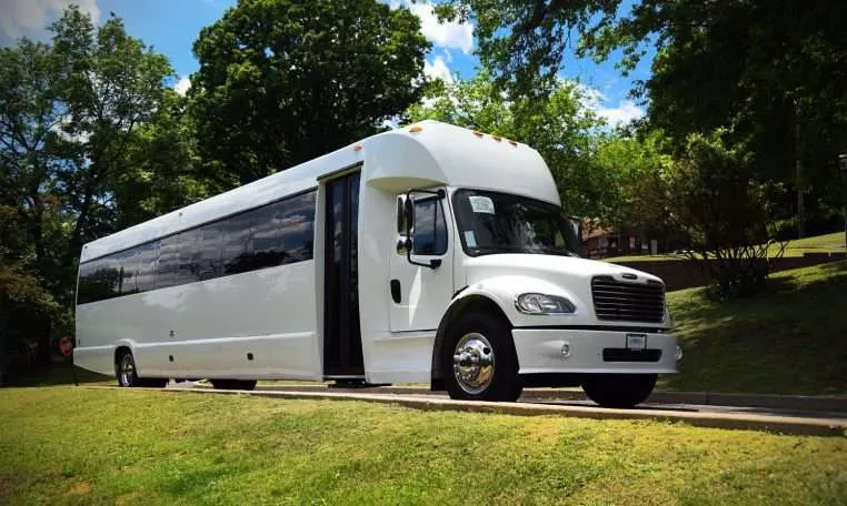 White Freightliner M2 106 Party Bus for booking